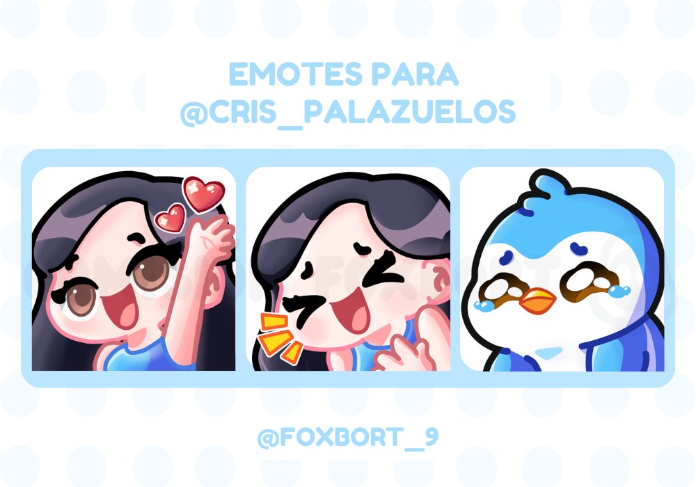 Foxbort_9's tweet photo. @NezumiGemu Holaa, tengo comisiones de emotes, te dejo mi portafolio y algunos ejemplos 
https://t.co/LrTNjStTGr https://t.co/Ta7b5w2x5U