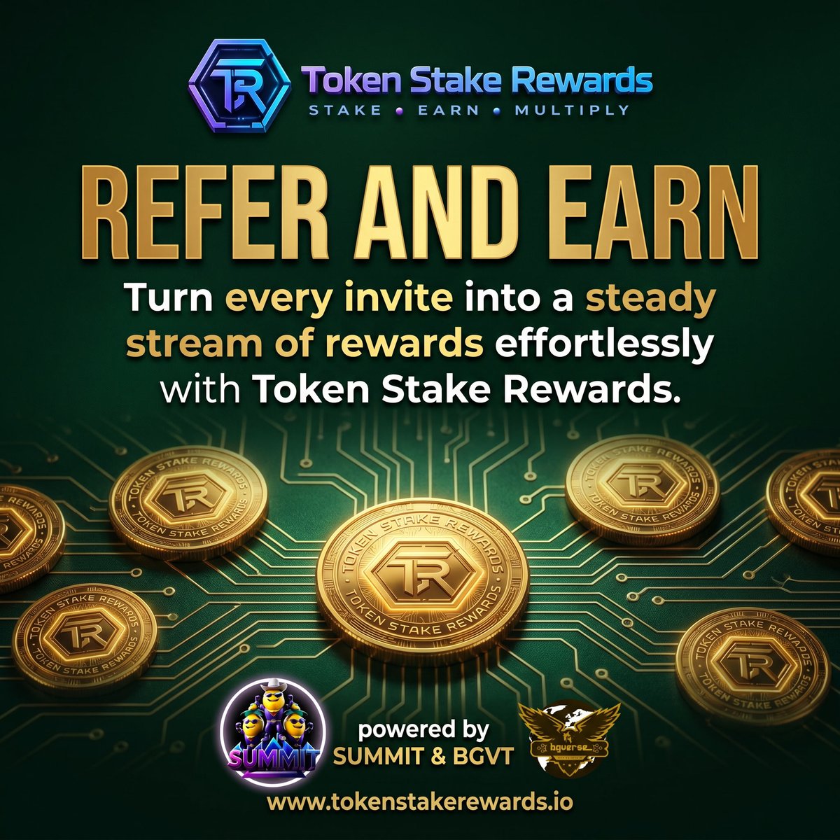 TSRewards's tweet photo. 🔥 Ready to MAXIMIZE your earning potential? With Token Stake Rewards, every invite BOOMS your rewards! 🚀💥 Don’t just refer—REIGN SUPREME in the earning game! 💸💸
Join the movement NOW at https://t.co/8VSDuG0wdu and start RAKING in rewards today! 🔥🔥
#CryptoRevolution #EarnBig #TokenStake #RewardRush #tsr #cryptocurrency #cryotostake #bullrun #CryptoGiveaway #CryptoMarkets