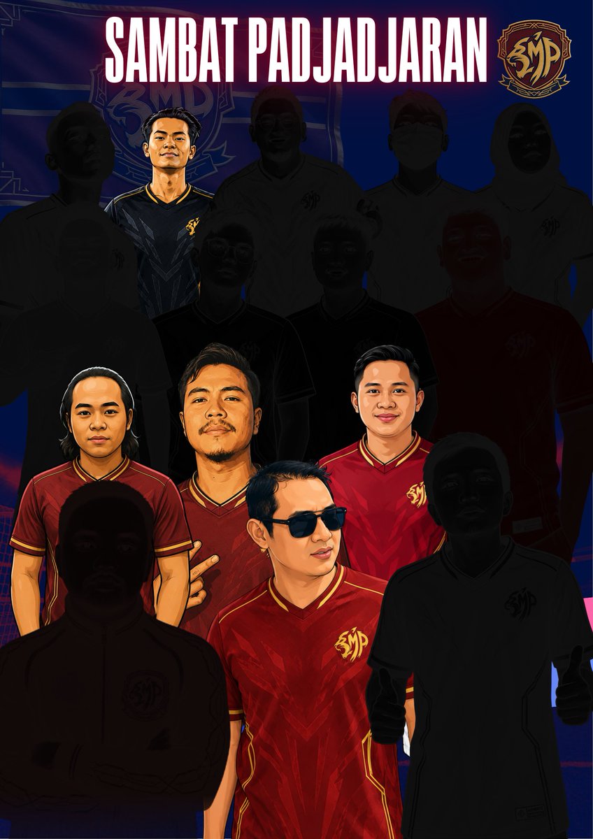 SMBTpadjadjaran's tweet photo. Sudah 5 pemain SambatPadjadjaran yang di perkenalkan , masih ada 10 orang lagi. jadi ada yang bisa nebak siapa aja ke 10 pemain yang lainnya? https://t.co/Po8H95tSoV