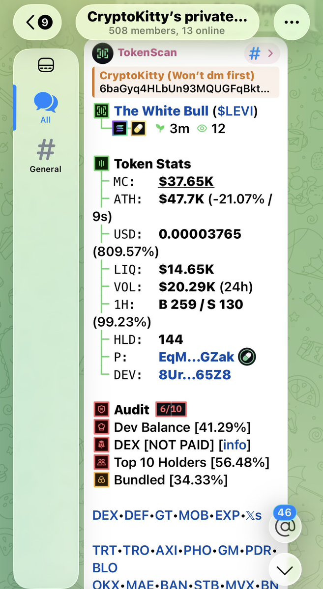 CryptoKittoll's tweet photo. Watch on your entry on $LEVI
CA;

6baGyq4HLbUn93MQUGFqBktpXP8BRjpoxSsAap4ppump https://t.co/iXsRlCmrY3