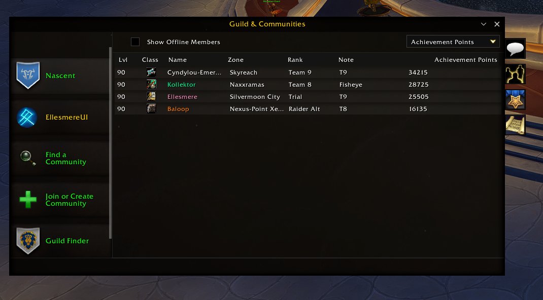EllesmereGaming's tweet photo. EllesmereUI just released 6 massive new features!

Blizzard Window Skinning is here. With an EllesmereUI custom theme, I went for a WoW 2.0 Dark Theme vibe I hope you guys enjoy it! You also have the ability to customize windows with simple flat color (like black) + alpha. With this feature also comes Blizzard Window Scaling as an expansion of the Shifter module in QoL!

CDM Tracking Bars entire system has been significantly upgraded, allowing you to instantly create multiple groups of bars with ease, save styling layouts and apply them per bar or group.

Any per-spell setting you add to an icon in the CDM can now be applied to that bar across all of your specs so you can quickly setup your CDM across all your characters!

Minimap has had all of its settings drastically upgraded allowing you to create your minimap the way you want it.

Resource Bars has also been heavily upgraded. You can now choose an advanced mode of resource bars that lets you customize your settings on a per-spec basis without needing another profile. You can also set multiple thresholds, and make thresholds based on talent selection, for resources, power and health. 

-- Full Patch Notes Below --

**Blizzard Skin:**
- **NEW: Blizzard Window Skinning** - A new window-skinning engine themes dozens of Blizzard windows to match EllesmereUI -- Collections, Professions, the Auction House, Guild and Communities, Calendar, Achievements, Mail, the World Map, Macros, Settings, the Addon List, and many more. Each window has its own style dropdown on the new Blizzard Window Skins page, so you can set it to the EUI theme, a Modern flat color, or off.
- **NEW: Item Max Stack Tooltip** - Item tooltips can now show the item's max stack size, shown always or only while holding a modifier key of your choice (Shift, Control, or Alt).
- **NEW: Guild Rank & Mount Tooltips** - Unit tooltips can now show a player's guild rank next to their guild name, and the name of the mount they are currently riding.
- Character Sheet stat tooltips now break down how Crit, Strength, Agility, Armor, and Block translate into parry, dodge, and physical damage reduction, both against an even target and your current target.
- Fixed Character Sheet primary attribute tooltips showing an incorrect base value that double-counted buffs.
- Close buttons on the Character Sheet, Inspect Sheet, and Great Vault now use a clean icon glyph instead of a plain text x.
- Static popups and the pause menu now highlight their buttons on hover, fully skin popups with a fifth action button, and give popup input boxes a matching border.

**Resource Bars:**
- **NEW: Threshold System Upgrade** - The class, power, and health bars gain a fully rebuilt threshold system. Define multiple color bands per bar that recolor it as your resource rises or falls past each point, set every threshold independently per talent spec, auto-generate matching band colors, and give Druids form-specific colors.
- Fixed the Guardian Druid Ironfur bar showing in every form; it now only appears in Bear Form.
- Added an option to show Class Resource text only while the Power Bar is hidden, so the count does not double up.
- Fixed smooth-animated bars settling just short of full or empty instead of landing exactly on the value.

**Cooldown Manager:**
- **NEW: Tracking Bars System Upgrade** - Tracking Bars now support any number of named groups instead of one simple on/off grouping -- each group gets its own grow direction and spacing, bars can be dragged and dropped between groups, style presets can be saved and applied to a single bar or a whole group at once, and each group can opt in to auto-adding newly tracked buffs. A live popout preview now sits beside the options panel, built from the exact same code as your real bars, with every element clickable to jump straight to its setting.
- **NEW: Apply to All Specs** - Per-spell cooldown, utility, and buff settings now travel with the spell itself instead of resetting when you move it to another bar. Hovering any setting in a spell's menu reveals Apply to Bar and Apply to Bar (All Specs) buttons, so you can push that one value onto every spell on the bar -- or onto every spec at once -- with a single click.
- **NEW: Arrange Without Talents** - The spell picker and the default cooldown and utility bar previews now include spells you track but have not talented into yet (shown desaturated), so you can lay out an entire spec's loadout ahead of time.
- **NEW: Resource-Aware CD Ready Glow** - Pixel Glow and Button Glow CD Ready effects gain Resource Aware variants that also check whether you have enough resources to use the ability, so the glow no longer lights up on a spell you cannot yet afford.
- **NEW: Decimal Countdowns for Custom Timers** - Presets and custom spell or item IDs can now show a 1-decimal countdown (like 2.7) once their active state or buff duration drops under a threshold you set, with an optional color change for those final seconds.
- Bars using a 2-row Custom Split can now anchor the first row so it stops re-centering, and the top and bottom rows can each have their own icon size offset.
- Custom spell and custom buff IDs gain Copy to Other Specs (and Remove from Other Specs) in their right-click menu.
- Trinket and item CD-ready sounds now fire correctly in Mythic+, and self-timed buffs like Bloodlust, potions, and custom buff IDs can now play a sound on loss, not just on gain.
- Cooldown-ready glows no longer briefly show the wrong state right after a loading screen, zone change, or login.
- Tracked buff bars no longer sit on an inactive placeholder for a moment after the buff procs.
- Vertical tracking bars now show duration text at your chosen position, thin vertical bars are no longer forced wider, and switching a bar to vertical flips its whole group together.
- Toggling a tracking bar's icon on or off now keeps the bar's overall footprint the same.

**Minimap:**
- **NEW: Full Settings Upgrades** - Move the addon button row and the Blizzard icon row (tracking, calendar, mail, crafting) to start from any corner of the minimap and grow in any direction, each with its own icon spacing and distance-from-map sliders -- and choose which way their tooltips and popups open to match. A new Border Style system also brings the same textured border options used elsewhere in EllesmereUI to the minimap, with dedicated Class Color, Accent Color, and Custom Color swatches.
- **NEW: FPS/MS Readout** - Add a live FPS and ping readout on the minimap. Choose its position, text size, update speed, whether it shows local and world latency, and an optional hover tooltip.
- **NEW: Instance Difficulty as Text** - Replace the small Blizzard difficulty icon with a compact text readout like 20M, M+12, or T4, freely positioned and resized, optionally colored by tier.
- **NEW: More Text Placement Options** - Clock and zone text now support None, Inside Map, or Edge Box styles at any of nine positions, coordinates gain a Never option, zone text can show sub-zone and tint by PvP ruleset, and Omnium Folio can be hover-only.
- Hover-only minimap elements (zoom buttons, hover-mode Omnium Folio, hover coordinates) now reveal reliably no matter which edge or icon the cursor enters through, and the Zoom In/Out buttons correctly hide when disabled and fade in on hover.
- Scroll to Zoom now works reliably in the corners of the square minimap shape.
- The mail indicator can now be pinned to any minimap corner instead of only the Blizzard icon row.
- The Great Vault, Friends Online, and M+ Portals extra buttons, and ungrouped addon buttons, can now be drag-reordered from their checklists.
- Clicking anywhere outside the addon button flyout now closes it.
- M+ Portals flyout scale is now a separate slider from a new Custom Tooltip Size option for the Great Vault, Friends, and Calendar panels, which now stay clamped on-screen.
- Mouseover Extra Buttons no longer fades the button row out while the Friends Online tooltip is open.

**Quality of Life:**
- **NEW: Scale Blizzard Panels** - Shifter can now scale panels, not just move them. Hold Shift and scroll over any Shifter-enabled Blizzard panel to permanently resize it larger or smaller, or hold Ctrl and scroll for a temporary zoom that resets when the panel closes, so you can right-size the character sheet, bags, or any movable window to fit your layout.
- **NEW: Hide Item Transforms** - Automatically cancels cosmetic transform auras the moment they land (profession gear like the Chef's Hat, holiday costumes, toys, consumables). A picker chooses which categories get removed; anything gained in combat is cleared when combat ends.
- **NEW: Range-Aware Crosshair for Every Spec** - The crosshair's out-of-range coloring now works for every class and spec, with an auto-calculated cutoff distance for ranged and caster specs.
- **NEW: Move Loot Windows** - Bonus Roll and Group Loot windows can now be repositioned from Unlock Mode, with a toggle to hide their movers while keeping saved positions.
- Added an adjustable update interval (1 to 5 seconds) for the FPS counter instead of it always refreshing once per second.
- Auto Open Containers now skips warband bank deposit boxes by default, with a cog toggle to turn the exclusion off.
- Group death alerts and the death sound no longer overlap into a spammy mess when several people die at once; the sound is throttled and only one alert shows per check.

**Chat:**
- **NEW: Durability Sidebar Icon** - Add an optional Durability icon to the chat sidebar showing your lowest equipment durability at a glance, with a hover tooltip and live updates.
- **NEW: Drag to Reorder Sidebar Icons** - The Sidebar Icons list now lets you drag rows to set the exact stacking order of your chat sidebar icons.

**Damage Meters:**
- **NEW: Custom Icon Border** - Add a customizable border around each bar's class or spec icon, with its own texture style, size, offset, and color, independent of the bar's own border.
- Added an option (CJK clients only) to force numbers into K/M/B units instead of localized 10k or 100M grouping.

**Mythic Timer:**
- **NEW: Key Level on Timer Line** - Move the lone +key title down onto the timer line (like +21 | 28:41) when the dungeon name is hidden, plus a Spacing slider for the gap.
- Fixed the timer clock getting clipped on custom fonts whose digits render wider than 9.
- Fixed the +2 and +3 threshold time labels jittering horizontally as the seconds tick down.

**Nameplates:**
- **NEW: Friendly Nameplate Stacking** - Friendly nameplates can now stack vertically too, independent of enemy stacking, whenever EllesmereUI is managing friendly player plates.
- Fixed neutral-reaction trash in Mythic+ showing the plain neutral color instead of the correct Mini Enemies, Caster, or aggro color.
- Fixed nameplate vertical overlap spacing being force-reset on every login.
- Fixed the interrupted-cast flash not shrinking with a nameplate that scales down after the cast.

**Raid Frames:**
- Fixed a debuff icon briefly duplicating when its visibility was re-evaluated (duel start and end, phasing, or PvP flag changes).
- Fixed a duplicate dispel indicator appearing with an icon-only dispel display.
- Fixed rare one-pixel border jitter on reload for certain frame sizes.
- Improved localization coverage for Buff Manager display text.

**Unit Frames:**
- Fixed the Empty Bar Color swatch on the Modern class resource bar not saving or applying, and it now applies live.
- Fixed the power bar border on detached power bars failing to appear on the target and focus frames without a reload.
- Fixed unlock-anchored frames and castbars snapping back to an old position after a reload.
- Fixed the native Blizzard class power bar snapping back onto the player frame after a form or spec change.

**Friends:**
- Auto-Accept Friend Invites now has a cog option to also automatically accept group invites from guildmates, not just friends.

**General:**
- Fixed the sidebar highlight accent not updating immediately after switching the EUI Options Theme.
- Disable Slug Outline and Outline Icon Text are now saved per profile and travel with export and import.
- Expanded and corrected translations across Korean, Russian, Simplified Chinese, and Traditional Chinese.