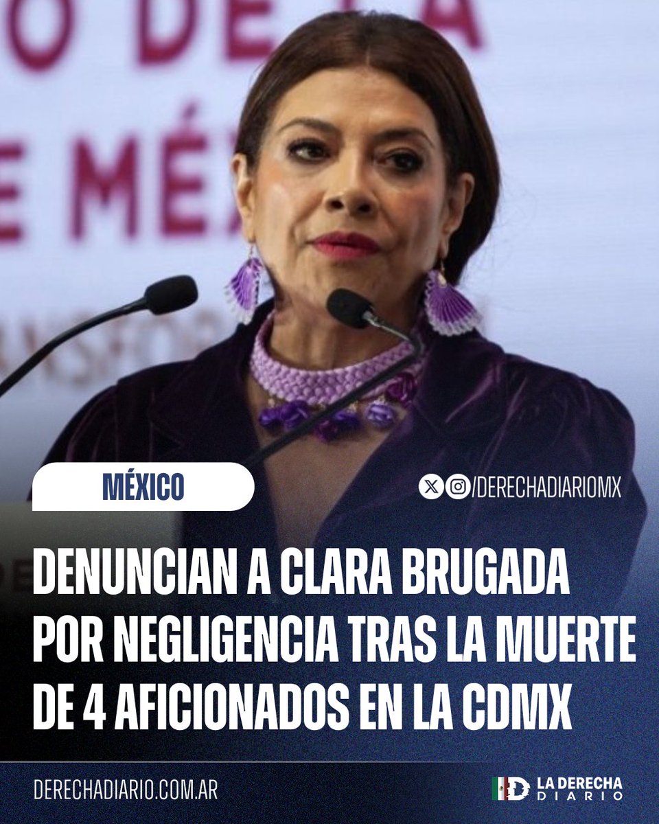 DerechaDiarioMX's tweet photo. 🚨🇲🇽 | DENUNCIAN A LA AJOLOTA: El PAN denunció a la ultrafeminazi Clara Brugada ante la Fiscalía de la CDMX por negligencia tras la muerte de 4 aficionados por los festejos en la victoria de México contra Ecuador, argumentando falta de medidas adecuadas de seguridad. https://t.co/DOfUWsa9jj