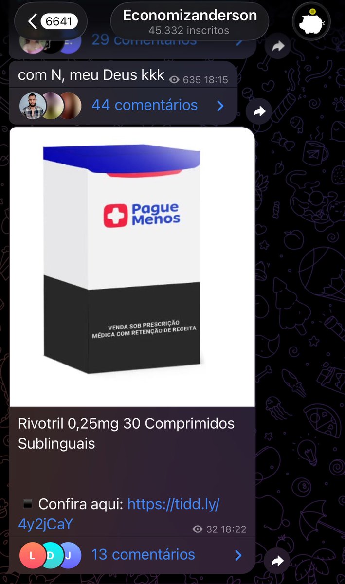 flylinss's tweet photo. O grupo de promoções que eu participo divulgando o link para compra Rivotril com desconto durante o jogo kkkkkkk vsf vai Brasil https://t.co/TyY1zoV2tQ