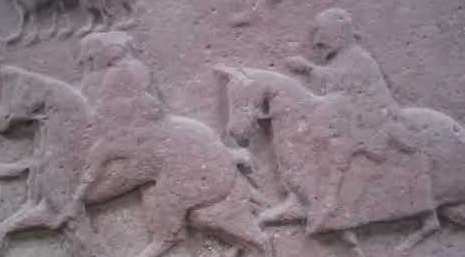 tourscotland's tweet photo. Tour #Scotland travel video Blog of a #Pictish #Cross #Slab #Carved #Stone on #ancestry, #geneaogy, #history visit and trip to #Meigle, #Perthshire, Figures include warriors on horses, and Daniel being attacked by lions https://t.co/s4GDfLUG8O https://t.co/scABnTdX21