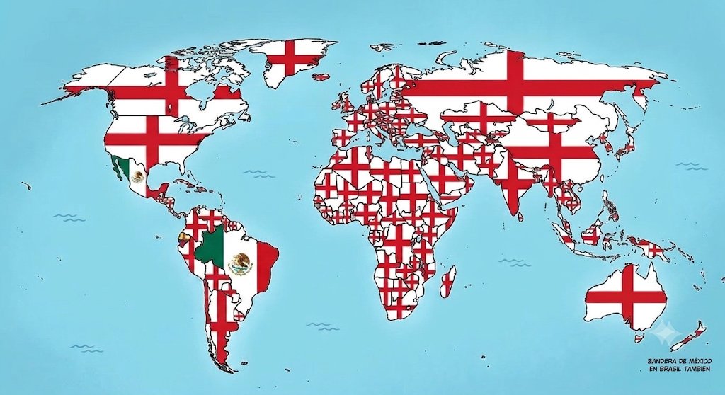 Argenpoirot's tweet photo. El mundo hoy en Inglaterra vs México 

Mira lo que logra Mexico eh, hasta Argentina. https://t.co/GEv27DUNfI