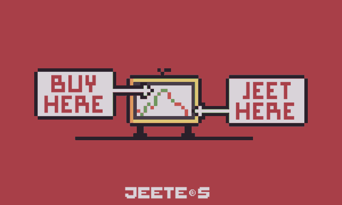 Adrianamessina9's tweet photo. JEETErS is built for the trenches. 🩸

@0xjeeters_ An upcoming Ethereum pixel art collection made for true paperhands, chaotic exits, and max pain memes. Custom 0815’ screen-head pixel art, 100% proprietary IP ownership, and a brand that knows exactly where it belongs: deep in the culture, probably sending the floor to 0 before anyone else does.

Mint Details

- Supply: 5,555  
- Price: 0.0019 ETH  
- Date: TBA  
- Chain: ETH
- Platform: @opensea   

Don’t fade the jeet meta. 🫡

dyor/nfa