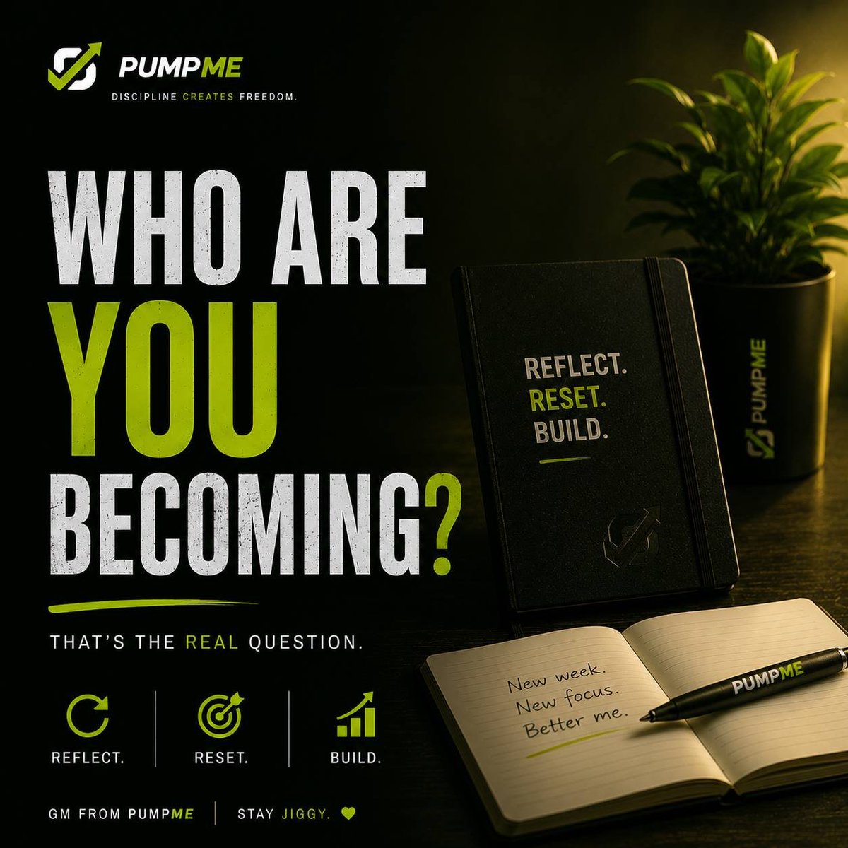 Pumpme_Official's tweet photo. Another week is behind you.
Don’t just celebrate what you achieved.
Notice who you’re becoming.
Skills can change your career.
Character changes your life.
Rest well.
Reset.
We’ll build again tomorrow.
#PumpMe https://t.co/rVDceEyOVz