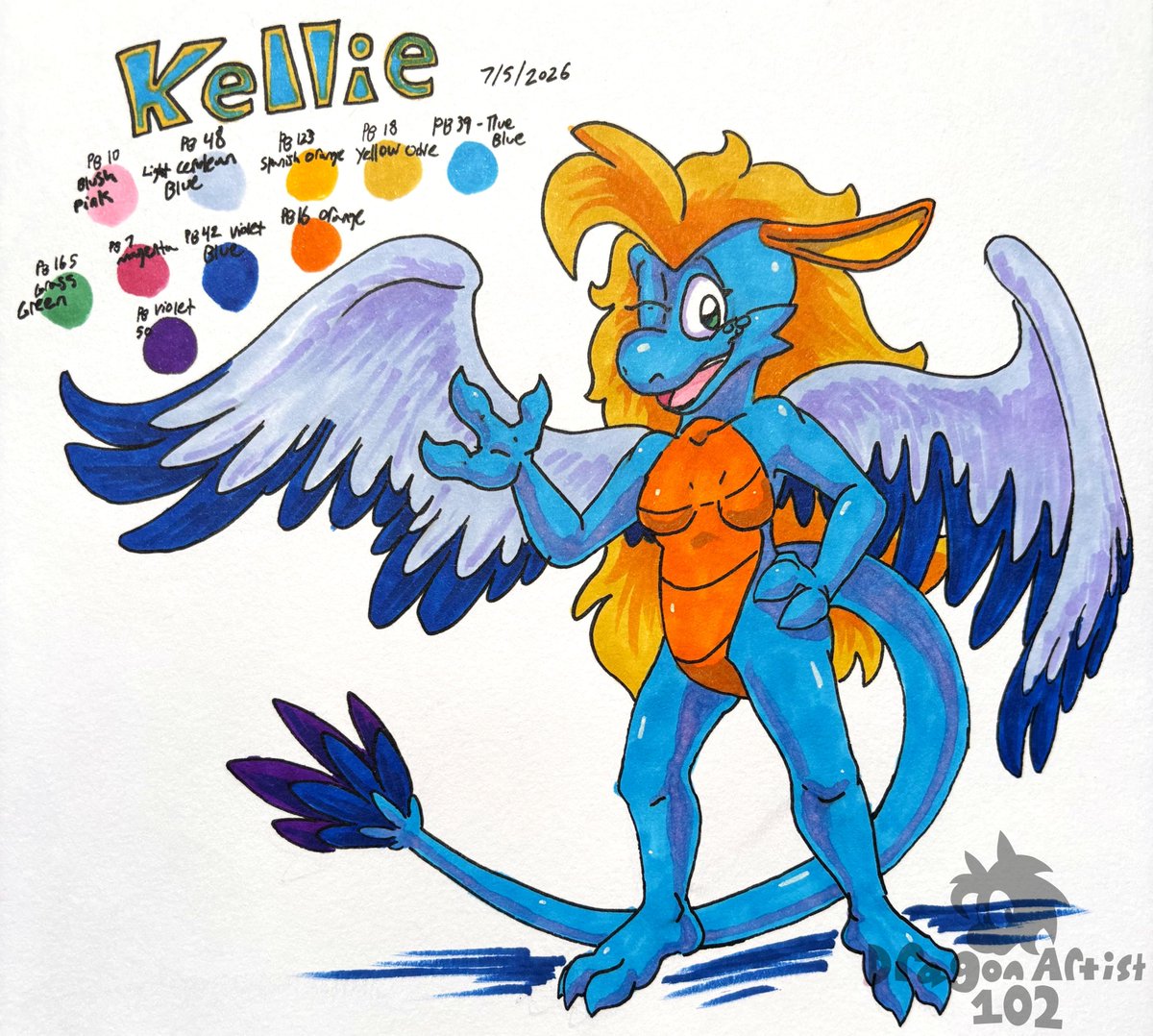 DragonArtist102's tweet photo. Got a fresh reference sheet out for my dragonsona! I plan to do more like these for all of my other characters. In the meantime, I'm looking to participate in this year's art fight which will be pretty fun I think! ^-^ https://t.co/1k214RLuln