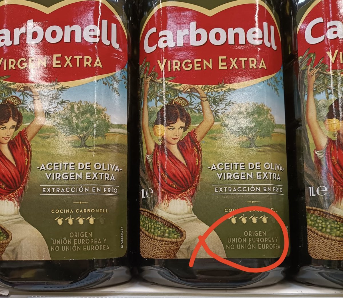 hermanntertsch's tweet photo. Quien en España compre un aceite marroquí por disfrazado que vaya, no tiene perdón. El gobierno criminal español, siervo del Rey de Marruecos, y la masiva corrupcion en Bruselas generada por el socialismo y el dinero marroquí han lanzado una yihad para la penetración del aceite de Marruecos  y la destruccion del olivar español.