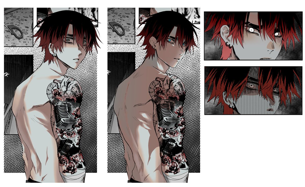 mono_krm's tweet photo. improved these panels in lolome, as i  get used to drawing lolome.

also i redid the manuscript for 1.1, its ready to start getting worked on now woo.
each of the chapters will be broken into several small parts.(hence 1.1 > 1.2 > 1.3, etc. then 2.1, 2.2, etc.) https://t.co/4SFb4nFkyn