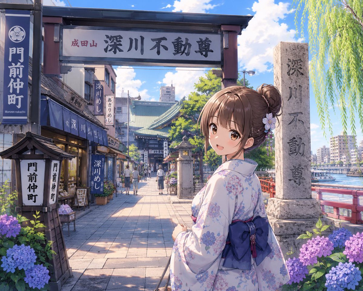 mhagakev's tweet photo. 門前仲町（東京メトロ東西線　都営地下鉄大江戸線）をチャッピーに擬人化してもらいました。
どちらが好みですか？
#AIart️️️️️️️️️️️️️️️️️️️️️️️️️️️️️️️️️️️️️️️️️️️️️️️️️️️ 
#東京メトロ
#東西線 https://t.co/YCdFiPmgro
