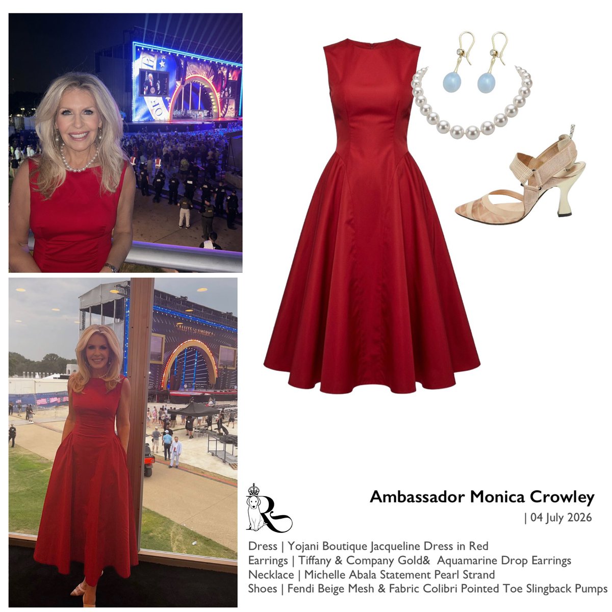 Remisagoodboy's tweet photo. Wrapping up this most historic week, Ambassador Monica Crowley posted a few images of behind the scenes photographs of “Salute to America 250" Fourth of July celebrations on the National Mall.  🇺🇸🇺🇸🇺🇸

I do believe we can say that our Favorite Ambassdor is in her Red, White & Blue Era 
❤️🤍💙