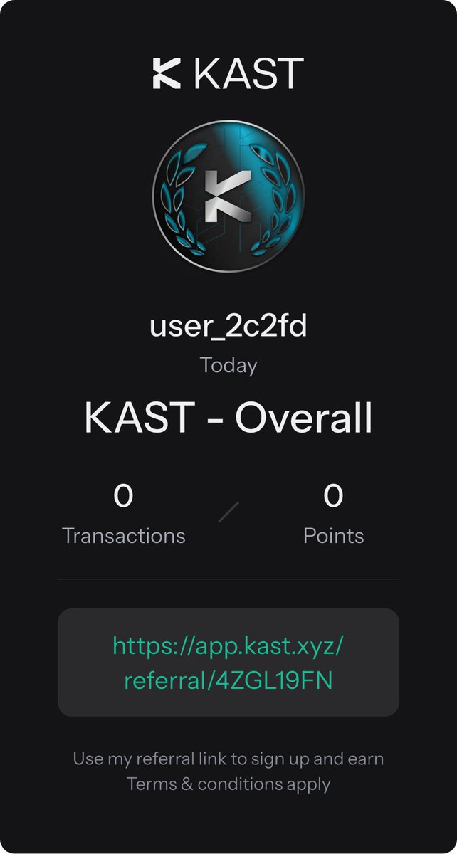 MorkaneAdil1's tweet photo. I'm on the KAST Leaderboard of Legends -> KAST — Referral - Today. Check it out. 
https://t.co/aSr4bIhJZC https://t.co/dL4n2AomwJ