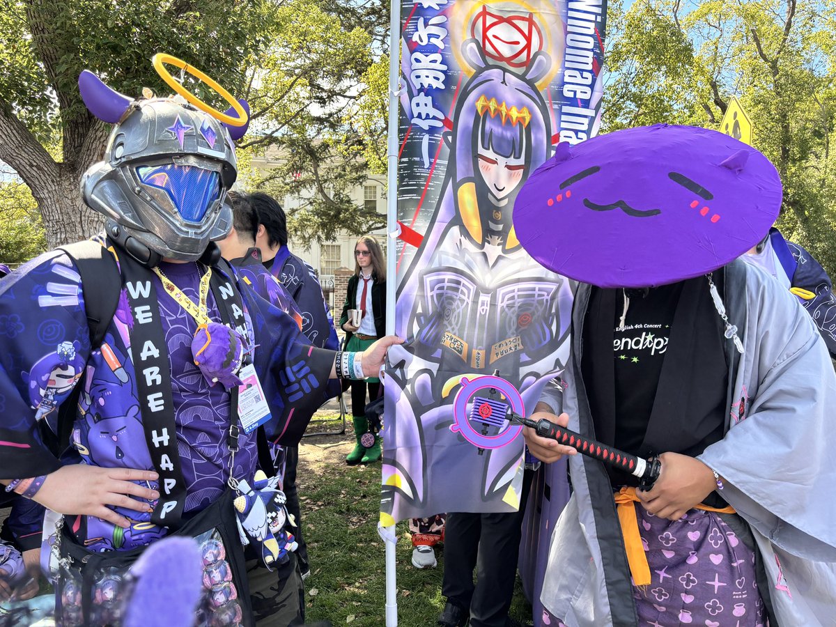 MI0dachi's tweet photo. I’m so glad I was inspired to make this cosplay 😌 I loved representing Ina and the Takodachis
I got to meet fantastic people too!
@matadorart64 @Spartanii121 https://t.co/qSER1RsgdV