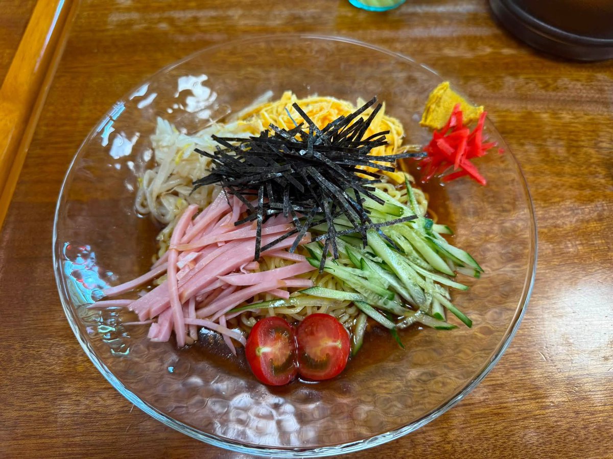 sakaishiro's tweet photo. 冷やし中華始めました(^^) https://t.co/IUE6EUEF5q