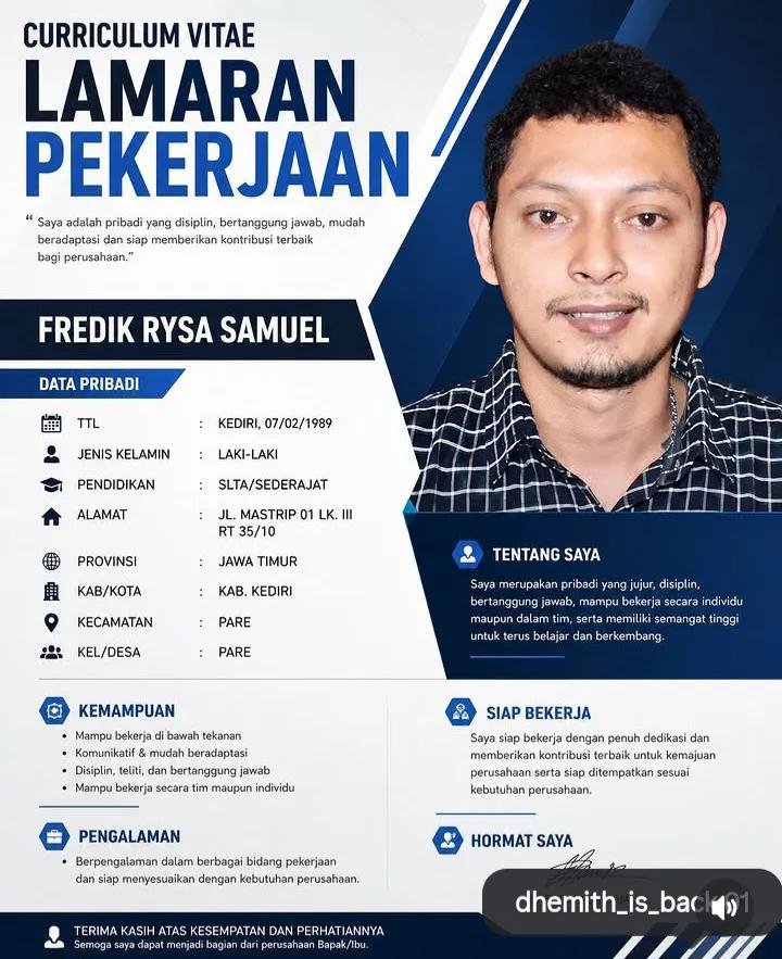 hipohan's tweet photo. Jangan mudah percaya isi CV 😂 https://t.co/mAPz53hdyp