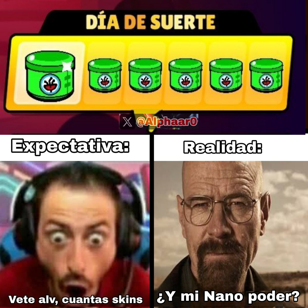Alphaar0's tweet photo. En este tweet enseñen lo mejor que les haya salido en los Nano drops.

#BrawlStars https://t.co/CrKHbX8TRp