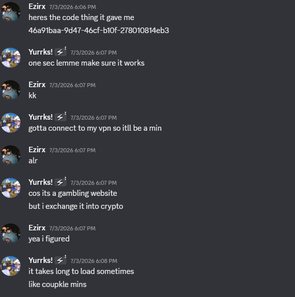 ezirxfv's tweet photo. scammed by @yurrksfn 

tried to buy the prism server, and then proceeded to ghost me for 2 days after buying https://t.co/NeCXZPK47W