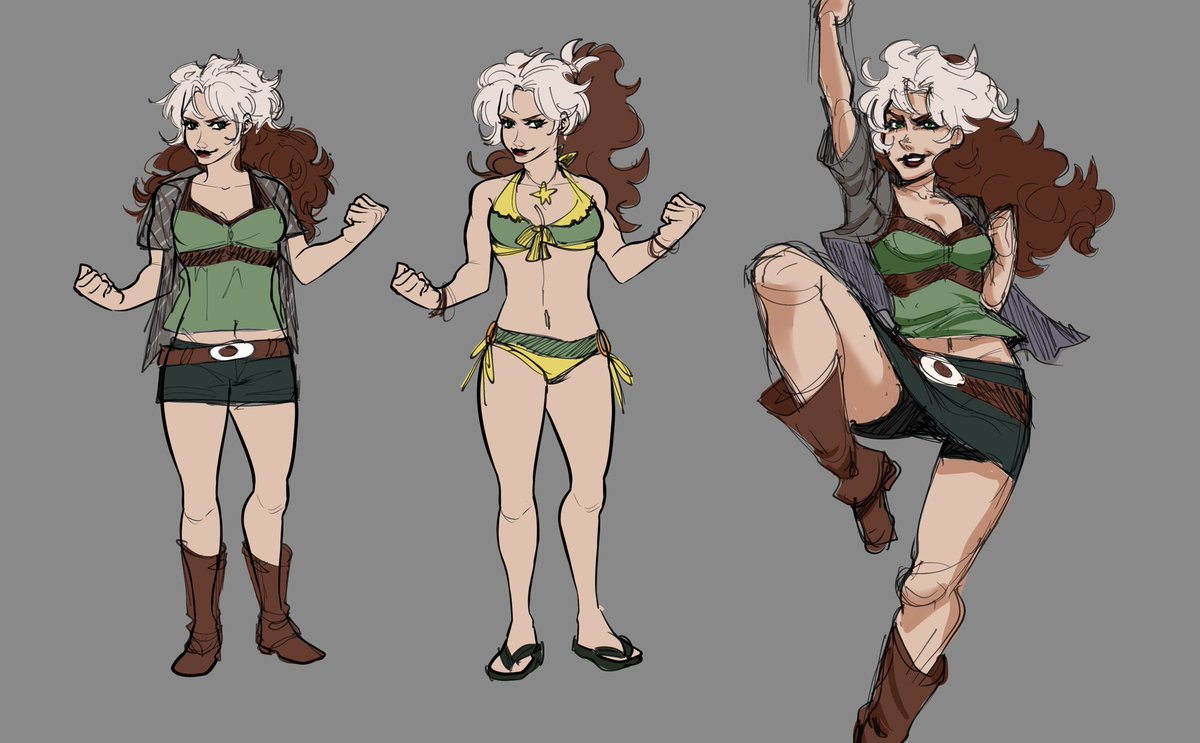 M4rl3y_y's tweet photo. Rogue and gambit designs for a one shot in doing for practice #roguexgambit https://t.co/tKcpWpshLj