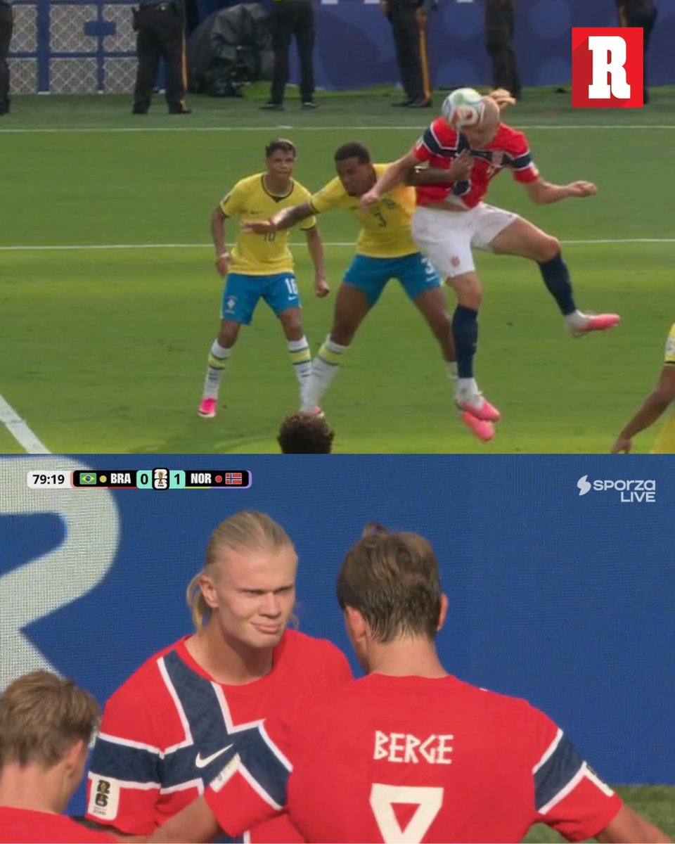 record_mexico's tweet photo. ¡GOOOOL DE HAALAND! 🤖

Erling Halaand lo vuelve a hacer y poner a Noruega en Cuartos de Final momentáneamente. https://t.co/BOT4XExtKx