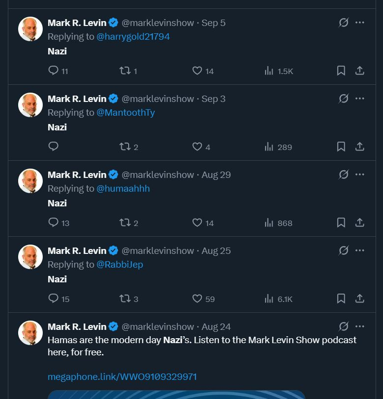 ImBreckWorsham's tweet photo. This is an illness. Seek help, @marklevinshow. https://t.co/YCGSbT1OZc