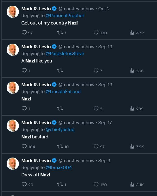 ImBreckWorsham's tweet photo. This is an illness. Seek help, @marklevinshow. https://t.co/YCGSbT1OZc