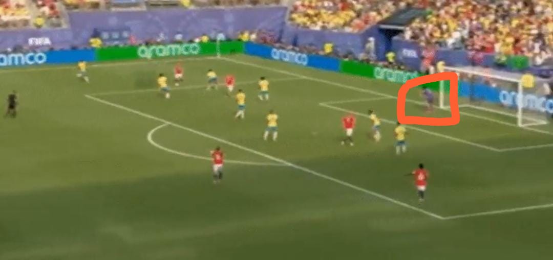 SPORTSBIGGIE's tweet photo. I guess Allison Becker's positioning was wrong for Erling Haaland's goal Coach https://t.co/SgaxHjkc11