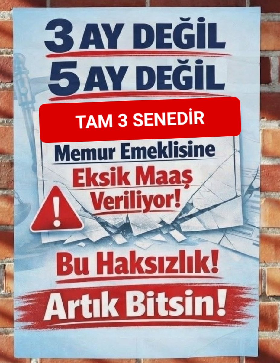 elkap_necla's tweet photo. @samiltayyar27 Söz Verip Kanuni Hakkımız SEYYANEN ZAMMI 375/40 ek madde ile Vermeyenler Güvenlerini Kaybetti
Oy için , 2.5 milyon #EmekliMemur un   Kapısına  Gelmesin!!!
#MemurEmeklisineAdalet YOK
@tcbestepe @Akparti @AKPartiTBMMGrup
@MHP_Bilgi  @RTErdogan  @dbdevletbahceli https://t.co/6HGRJbgtk2