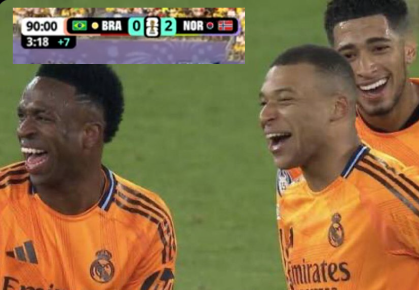 EAFCCLUBESPRO's tweet photo. HAHAHAHAHAHAHAHAHHA #Brazil #Norway #RealMadrid #Vini https://t.co/pJjzKx6j5c