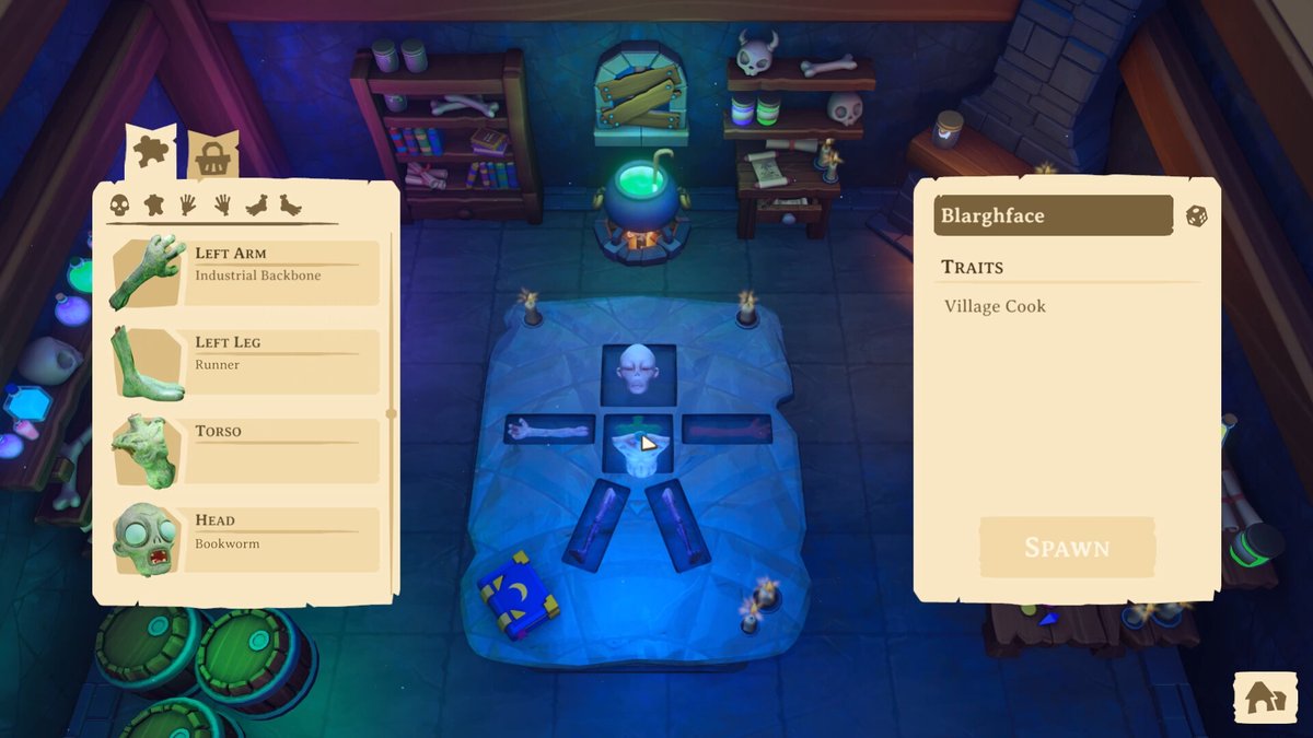 Indie_FreaksJP's tweet photo. 《日本語対応》なんと死者なら、お賃金が不要なのです！工房経営シム『Necromancer's Workshop』

異なる性能の生体パーツからゾンビを作り、農業や建設、資源集め、はては商品の生産まで何でもお任せ！工房を拡大しながら商品を販売し、不死者ビジネスを成長させよう。 https://t.co/9lzUKAIqh4