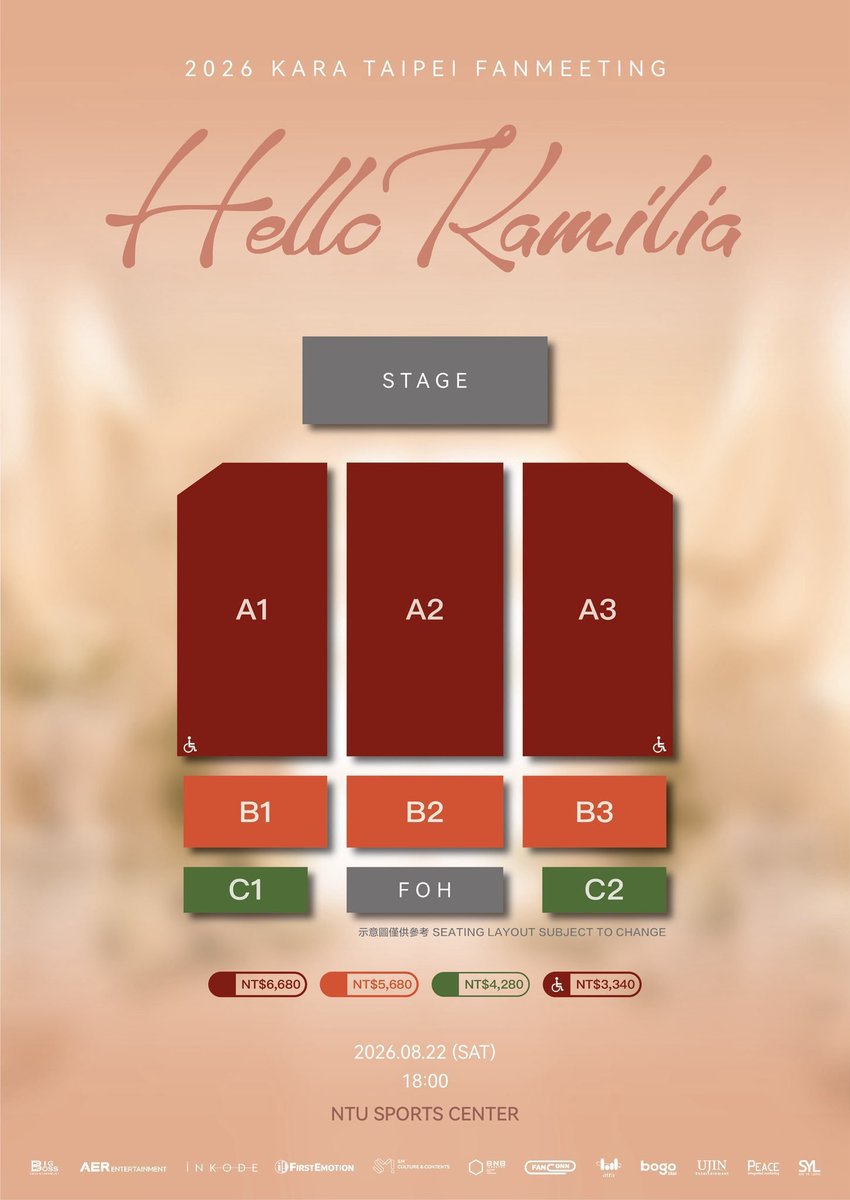 hanalee__17's tweet photo. 🪧 2026 KARA TAIPEI FANMEETING "Hello Kamilia" 🇹🇼
📅 Aug 22 • 6 PM
📍 NTU Sports Center
🎫 Ticketing Assistance
✅ Your own account
✅ Preferred seats available
📩 DM your ticket type, quantity & budget!
#KARA #HelloKamilia #KAMILIA #2026KARATaipeiFanmeeting https://t.co/udIKZoMGy1