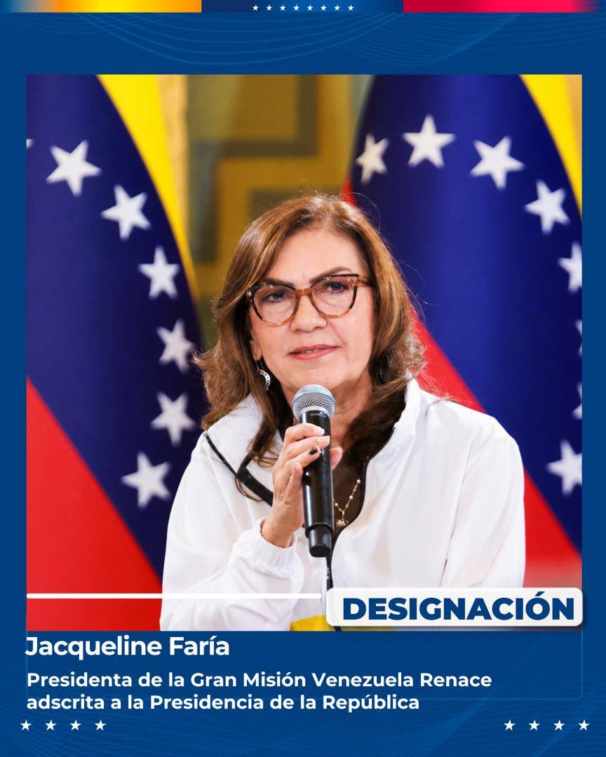 Hinterlaces's tweet photo. Presidenta Delcy Rodríguez anunció nuevos nombramiento claves 

- Jacqueline Faria asume la presidencia de la Gran Misión Venezuela Renace 

- El Dr. Francisco Garcés (especialista en ingeniería estructural y doctor en ingeniería civil) toma las riendas del Ministerio de Transporte.