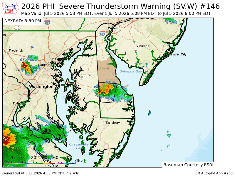 WCCH2024's tweet photo. PHI expires Severe Thunderstorm Warning for Kent [DE] https://t.co/U0LJyqPwKK https://t.co/j0x0ZXnSu8