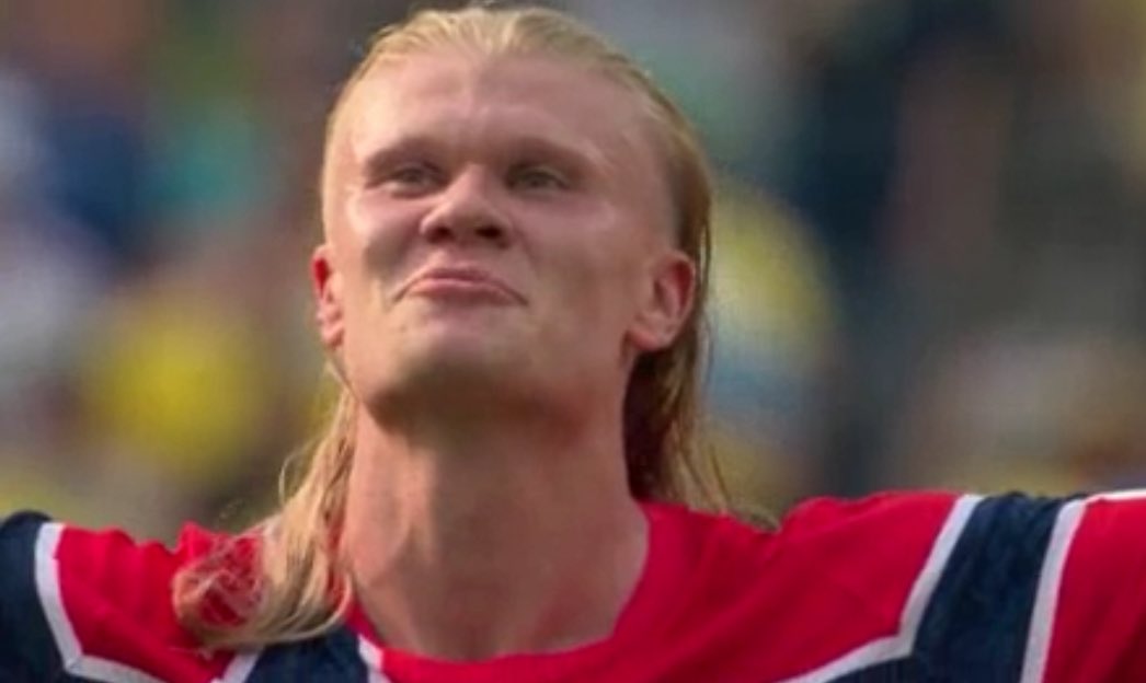 Ghostfeed001's tweet photo. And now he’s done it again , the Viking of football ERLING HAALAND 💥💥❤️ https://t.co/ny3PVlWOlN