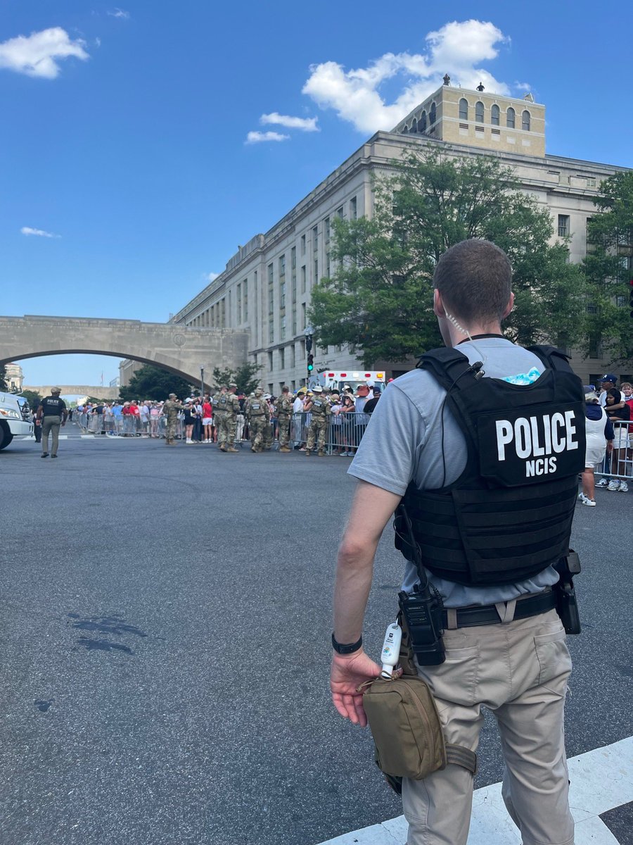 RealNCIS's tweet photo. Not only was NCIS at INR 250 this weekend; our DC based personnel were supporting @Freedom250.  From aerial displays by @BlueAngels and @AFThunderbirds &amp; a performance by @marineband it was a great event. What a time to celebrate America’s centennial! https://t.co/JCSGC10r17