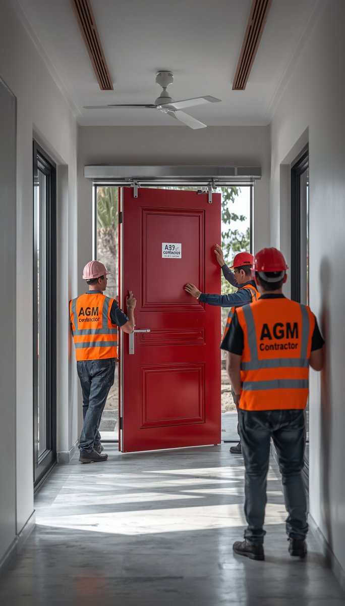 aortaadly's tweet photo. Jangan asal pilih pintu besi! Fire door wajib punya fire rating resmi &amp; aksesori khusus demi keselamatan gedung. 

Pastikan instalasinya presisi bersama AGM Contractor agar standar keamanan terpenuhi. Hubungi WA 081217162328 / baca di https://t.co/zGQ0Guvj3d https://t.co/dnKNBlrUWp