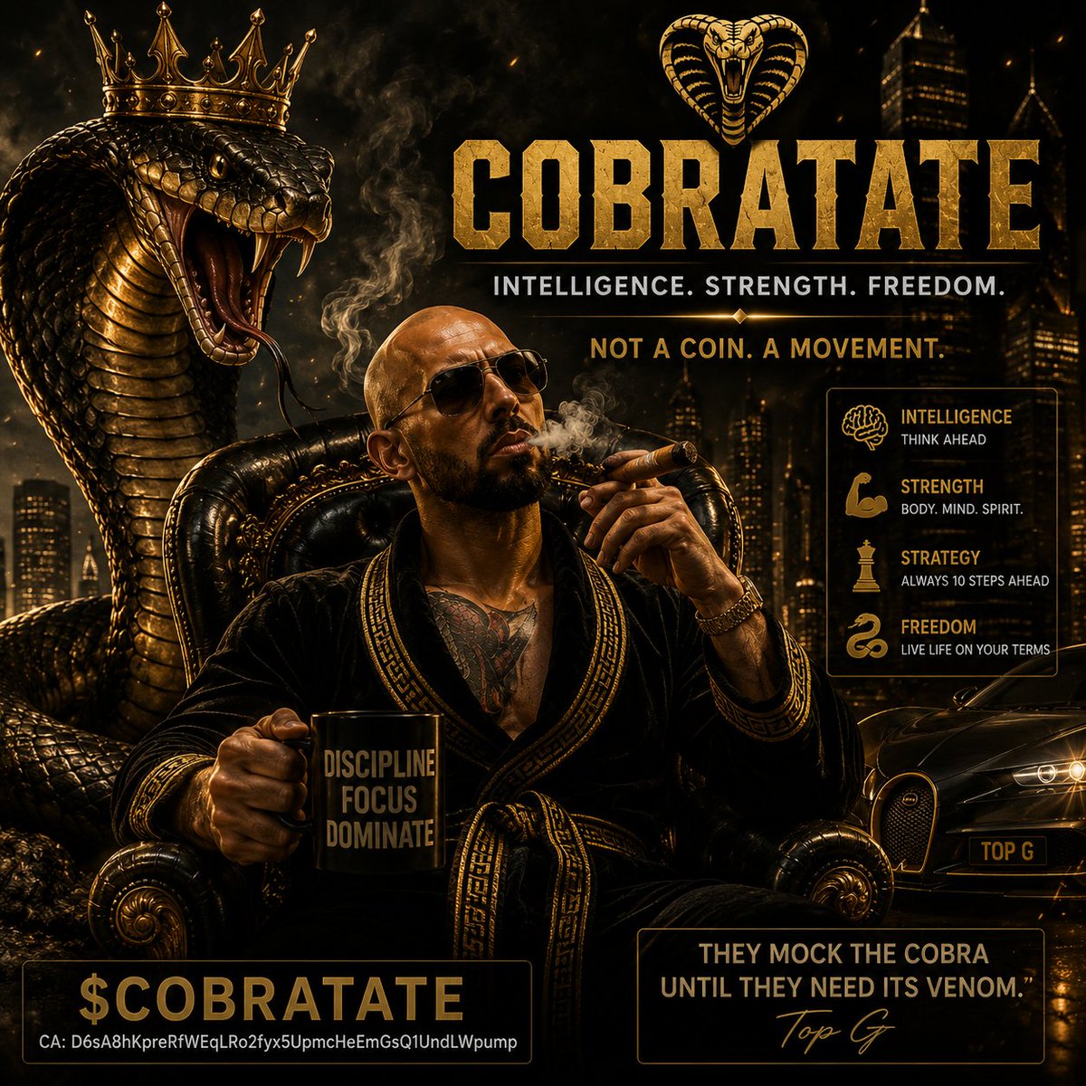 AtiliaCrypto's tweet photo. 🐍 They laughed at the Cobra.
They ignored the discipline.
Then they watched the rise. 📈
The cobra doesn't ask for attention.
It earns respect. 👑
$COBRATATE
CA: D6sA8hKpreRfWEqLRo2fyx5UpmcHeEmGsQ1UndLWpump
🐍⚡️ #COBRATATE #Solana #Crypto #Memecoin #TopG #PumpFun https://t.co/1cW2MXYJKe