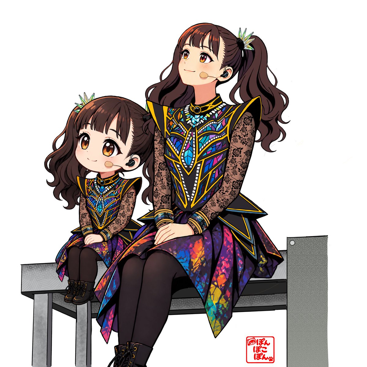 juice100_pon's tweet photo. もあちゃんともあちゃん💕
並べてみましたw😁✨
#babymetal_fanart  #BABYMETAL https://t.co/kenyFbvkrR