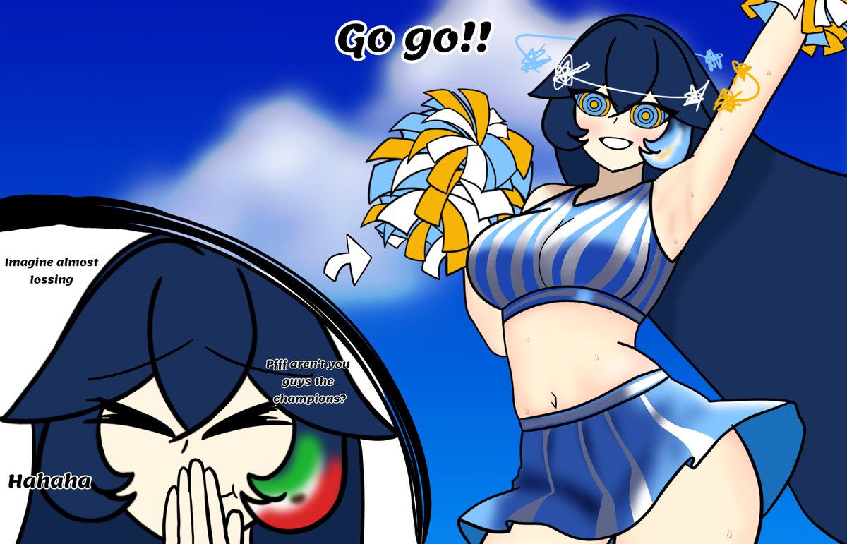 Slimy_Saber's tweet photo. GO GO GO M̷E̷X̷I̷C̷O̷ ARGENTINA! Argentina! Argentina! ¡Vamos, vamos, vamos! 💙🤍💙

Eh? What do you mean? I've always been rooting for M̷e̷x̷i̷c̷o̷ Argentina! Since the start!

We had a close game last time, but I'm sure we are beating E̷n̷g̷l̷a̷n̷d̷ Egypt next game too! https://t.co/oOhRjvdNNd
