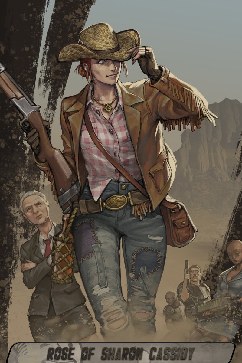 ChrisAvellone's tweet photo. Ever since I stumbled across the Capcom-style #Fallout New Vegas 1st companions image below, I've been a fan of Penett.

More cool work is on https://t.co/40wrzZ4rCZ - there's a range of great stuff - and if you run a games company, consider hiring this concept artist. : ) https://t.co/qibJ4K2XFt