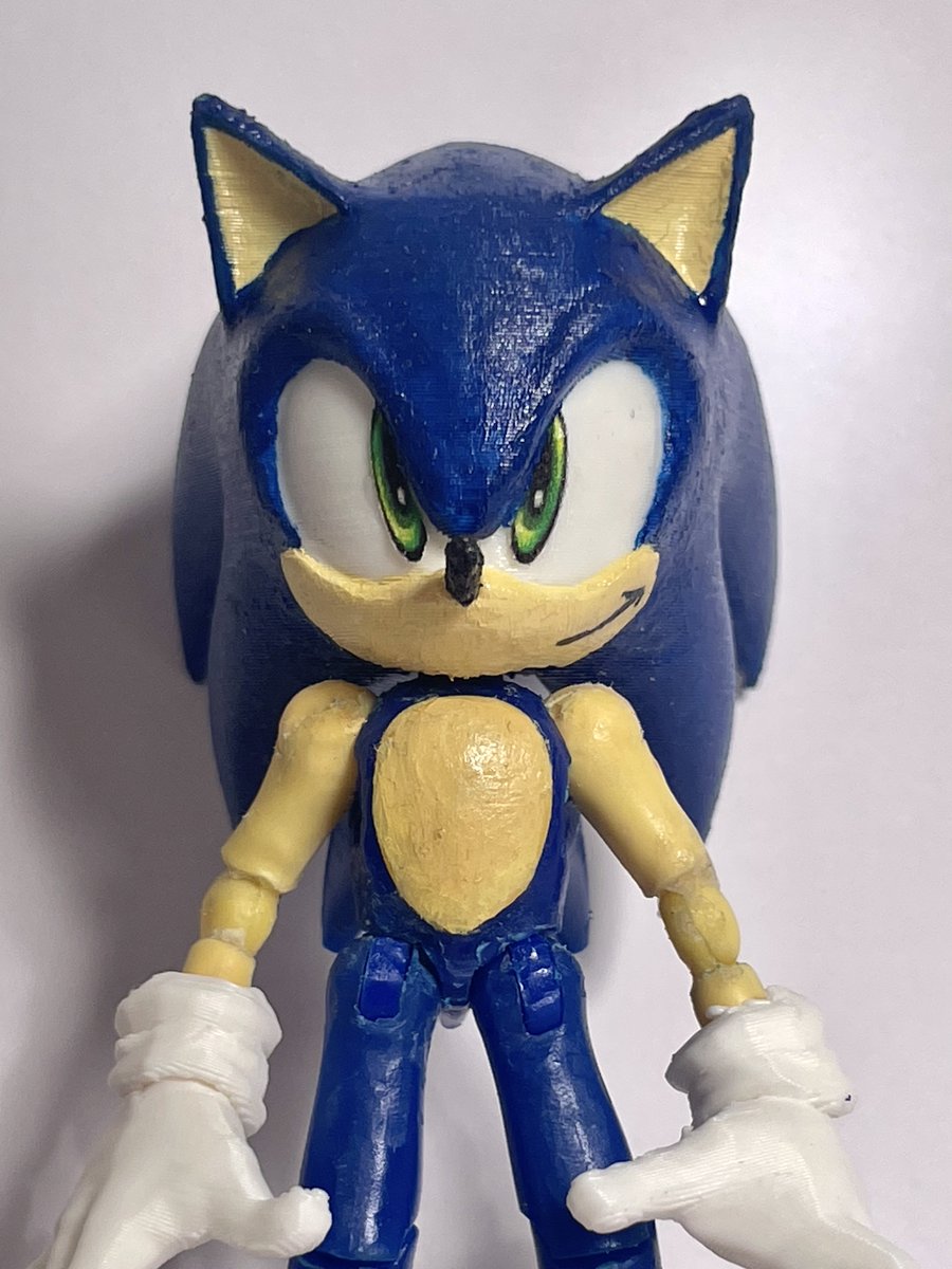 ScrubTastick's tweet photo. Hi guys !
Promoting my CUSTOM SONIC FIGURES !!
I'm selling these on ebay AND etsy !
-Elbow articulation
-Cut clearance for more joint movement
-A custom head
-3 pairs of different hands
-Shoe articulation
LINK IN REPLY #SonicTheHedgehog #Sonic #SonicFigure https://t.co/1dFGKsEbmF
