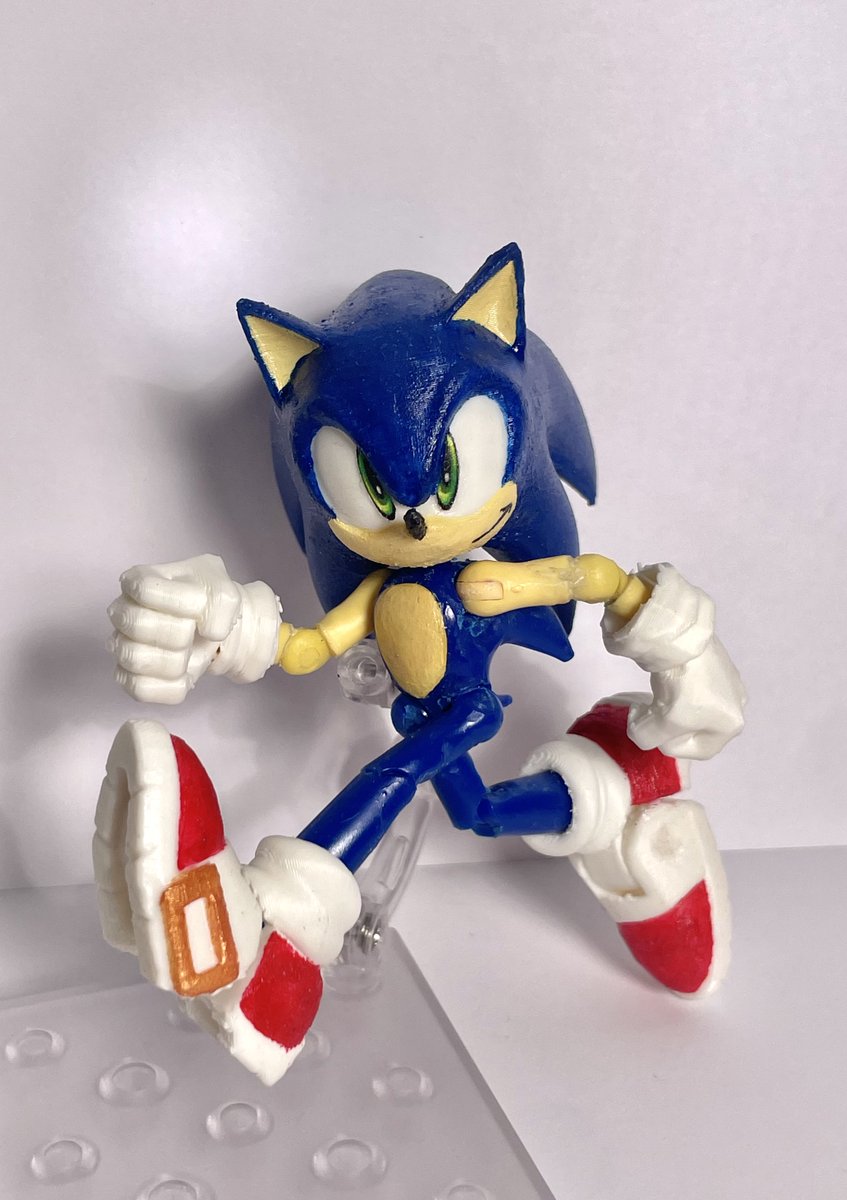 ScrubTastick's tweet photo. Hi guys !
Promoting my CUSTOM SONIC FIGURES !!
I'm selling these on ebay AND etsy !
-Elbow articulation
-Cut clearance for more joint movement
-A custom head
-3 pairs of different hands
-Shoe articulation
LINK IN REPLY #SonicTheHedgehog #Sonic #SonicFigure https://t.co/1dFGKsEbmF
