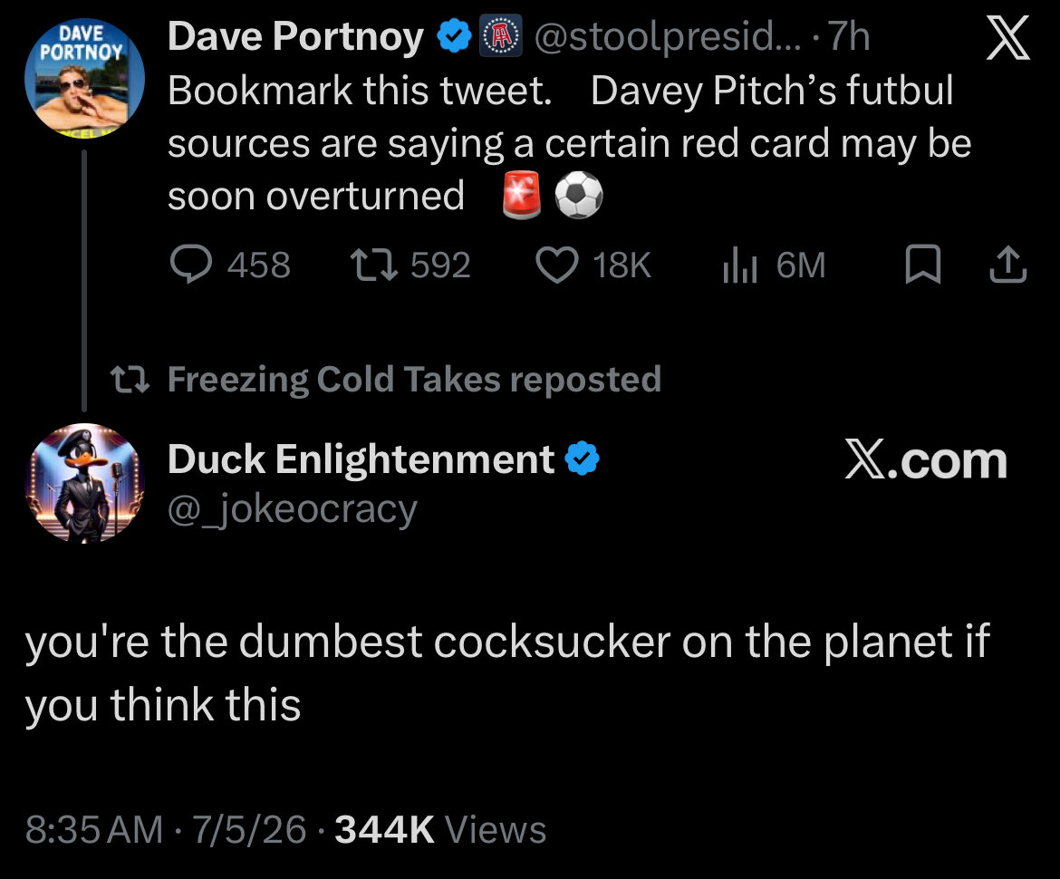 Gambowler's tweet photo. RIP Duck..  died on a hill. https://t.co/5BYhdVUT3X