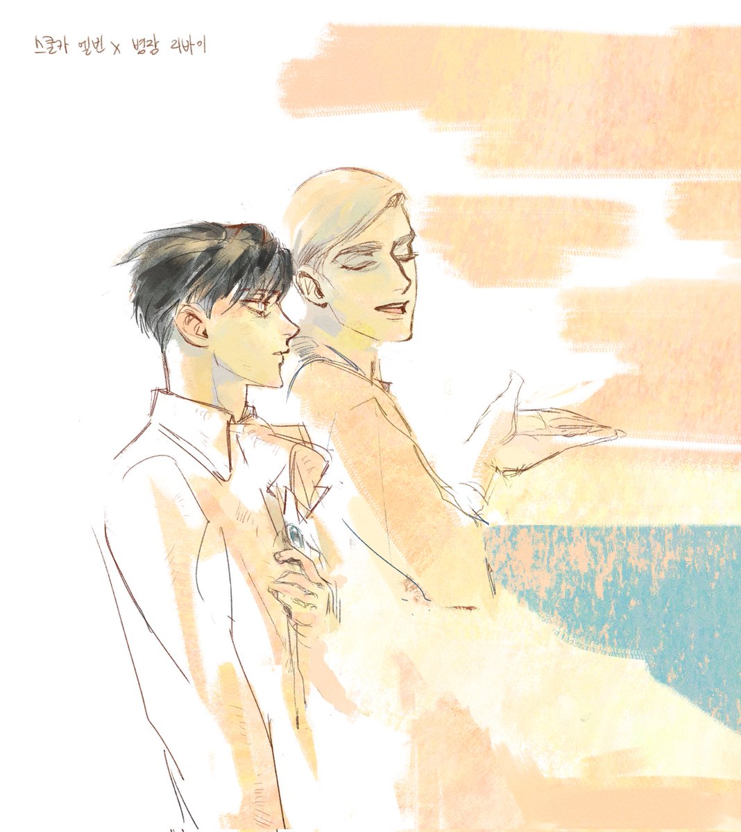 0_0bii's tweet photo. 병장과 역사 선생 #eruri https://t.co/ZN1swWvkXP