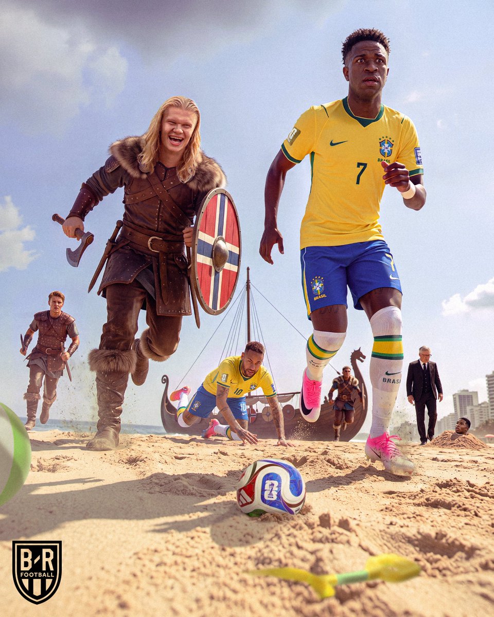 brfootball's tweet photo. NORWAY DEFEAT BRAZIL 2-1 TO ADVANCE TO THE WORLD CUP QUARTERFINALS FOR THE FIRST TIME 🇳🇴 https://t.co/QxxRA0opWg
