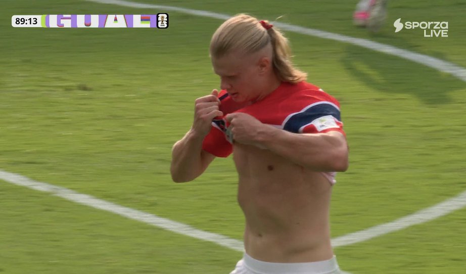 MediaMutex90365's tweet photo. 🚩 Live: Brazil 0-2 Norway

⚽️ Goal: Haaland (90’) https://t.co/vfWvfI5393