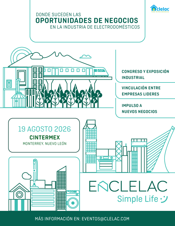 mexicoindustry's tweet photo. ⚡ La industria de electrodomésticos se reúne en #Monterrey.
ENCLELAC 2026 ofrecerá conferencias, exposición, citas B2B y networking con empresas clave del sector. 🤝🏭

📍 19 de agosto | CINTERMEX
🎟️ Regístrate: https://t.co/mpS4iYdI0i
📩 eventos@clelac.com https://t.co/JLbTbG4LYk