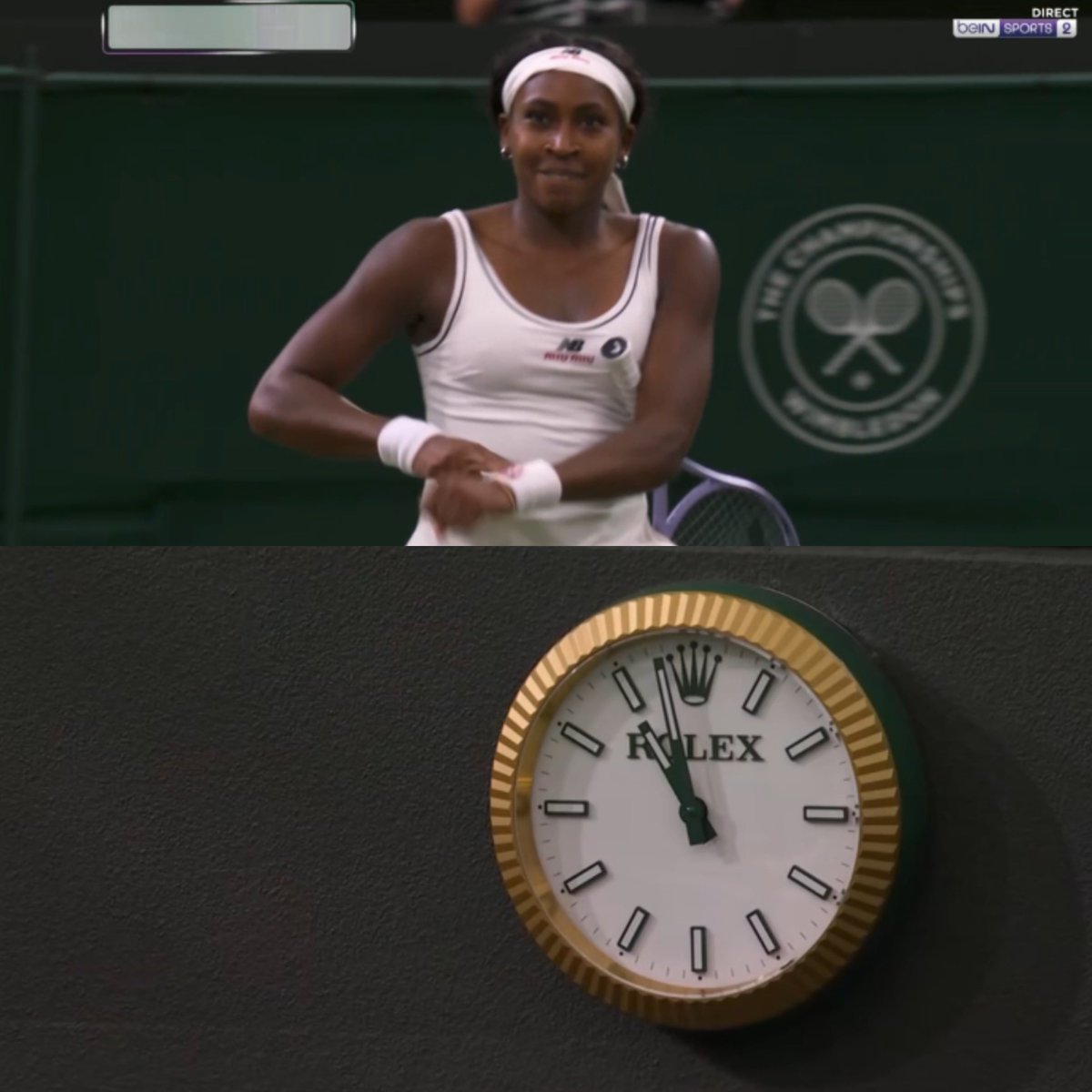 RamoFootball's tweet photo. Coco Gauff wins one of the matches of the tournament one minute before the curfew https://t.co/OleJCdjTGl