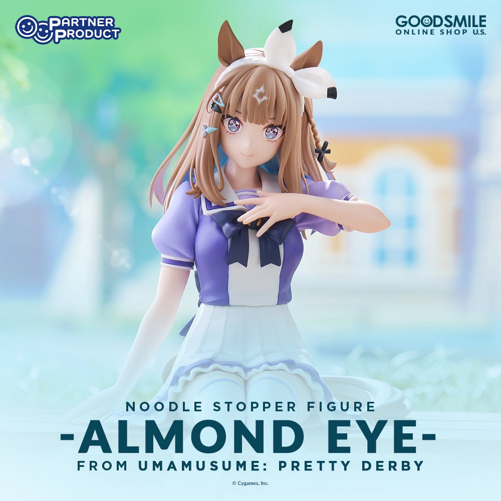 GoodSmile_US's tweet photo. From the classroom straight to the winner's circle! Bring a touch of top-tier racing strategy and scholarly dedication to your shelf with this adorable Almond Eye Noodle Stopper. Preorder now at GOODSMILE ONLINE SHOP US!

Shop: https://t.co/K78A3jls1c

#Umamusume #Goodsmile https://t.co/bdQiXd7ofT
