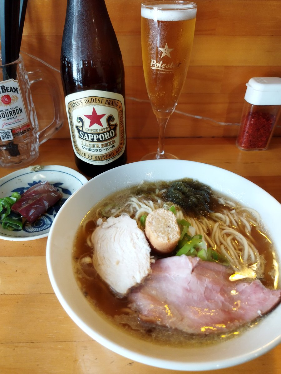 Nonaka1109's tweet photo. 煮干そば平八
太刀魚そば+背徳煮干(中)+🍺瓶ビール
いつもありがとうございます🥰💖
店内連食🍜🍜
移転後初の平八さん🐟
メッチャ美味しかった😆💕
✨️巨匠✨️ごちそうさまでした🎵 https://t.co/WUc9GuYu4R